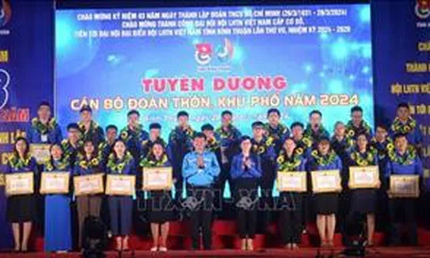 Bình Thuận: Tuyên dương Bí thư Chi đoàn thôn, khu phố tiêu biểu