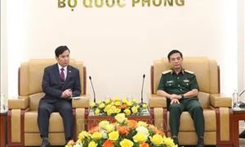 Đại tướng Phan Văn Giang tiếp Thứ trưởng Bộ Quốc phòng Hàn Quốc