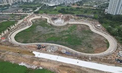 Hà Nội: Hồ điều hoà rộng gần 6ha tại quận Long Biên đang thành hình