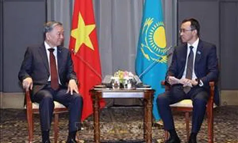 Tổng Bí thư Tô Lâm hội kiến Chủ tịch Thượng viện Kazakhstan