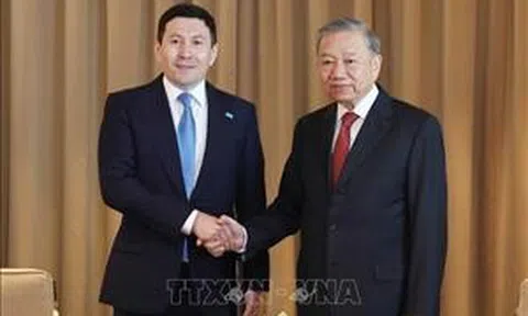 Tổng Bí thư Tô Lâm tiếp lãnh đạo một số doanh nghiệp lớn của Kazakhstan
